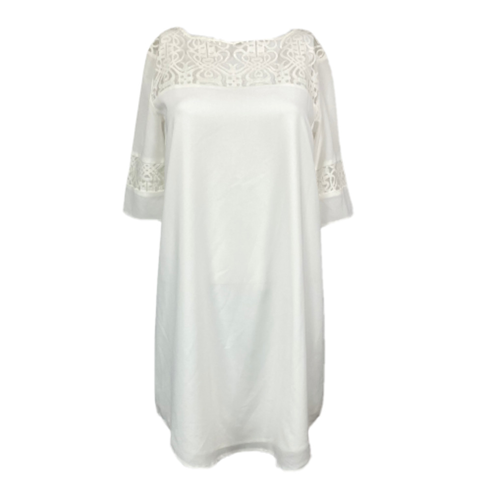 BB Dakota Dress Womens Sz XS White Cotton Lace Chiffon Shift